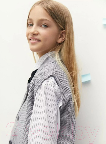Изображение товара Жилет детский Amarobaby Pure Love School Vest / AB-OD24-PLSV1001/11-128 (серый, р.128)