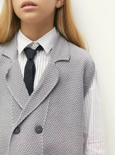 Изображение товара Жилет детский Amarobaby Pure Love School Vest / AB-OD24-PLSV1001/11-128 (серый, р.128)