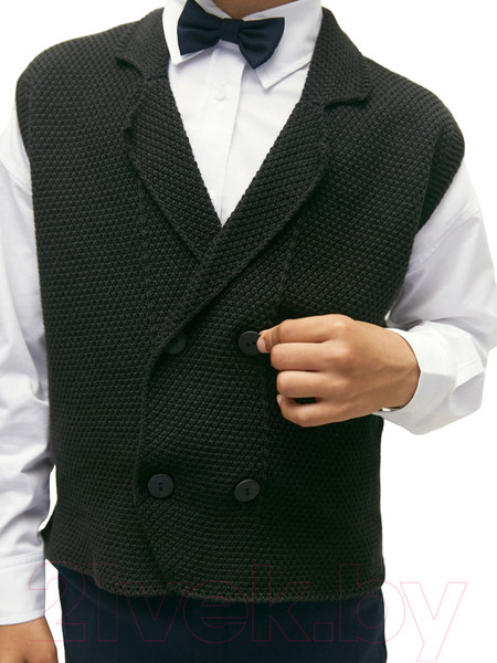 Изображение товара Жилет детский Amarobaby Pure Love School Vest / AB-OD24-PLSV1001/09-128 (черный, р.128)