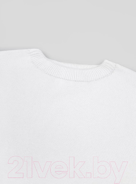 Изображение товара Жилет детский Amarobaby Bow / AB-OD24-KNIT10B/00-128 (белый, р.128 )