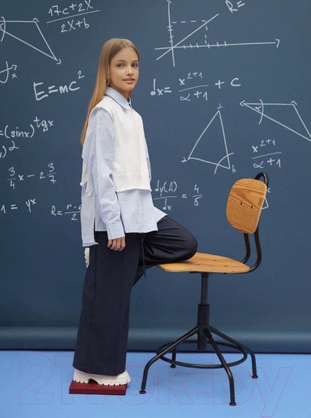 Изображение товара Жилет детский Amarobaby Bow / AB-OD24-KNIT10B/00-140 (белый, р.140)