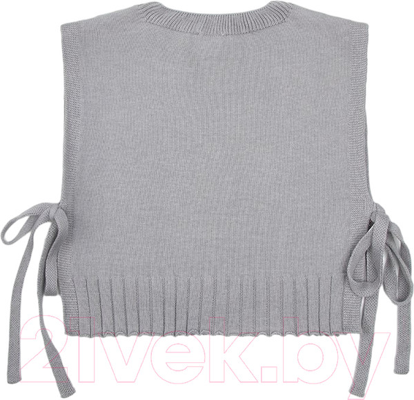 Изображение товара Жилет детский Amarobaby Bow / AB-OD24-KNIT10B/11-134 (серый, р.134)