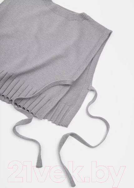 Изображение товара Жилет детский Amarobaby Bow / AB-OD24-KNIT10B/11-140   (серый, р.140)