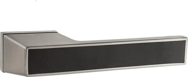 Изображение товара Ручка дверная Punto Titan K.QSL52 SN/BL-3 (матовый никель/черный)