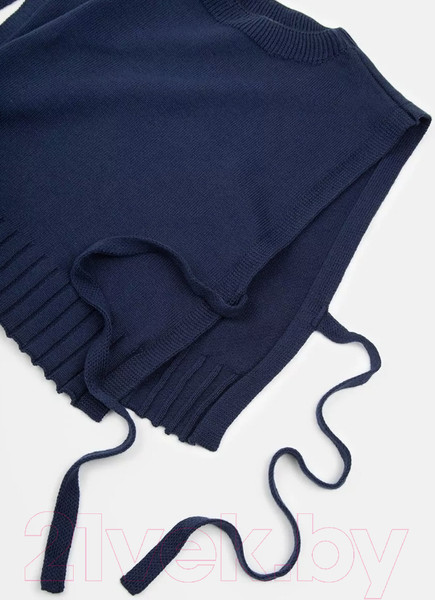 Изображение товара Жилет детский Amarobaby Bow / AB-OD24-KNIT10B/20-128  (синий, р.128)