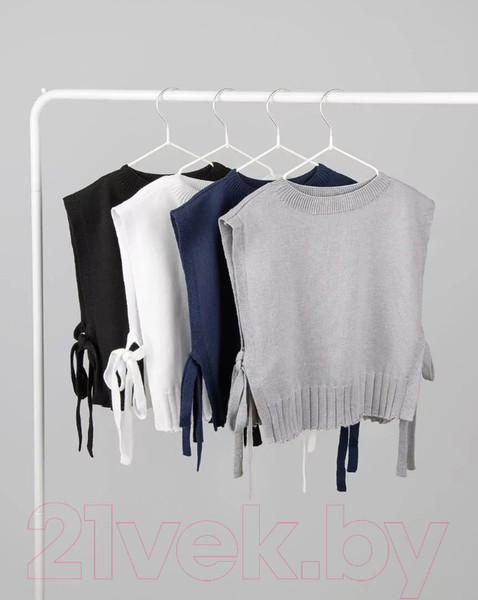 Изображение товара Жилет детский Amarobaby Bow / AB-OD24-KNIT10B/20-128  (синий, р.128)