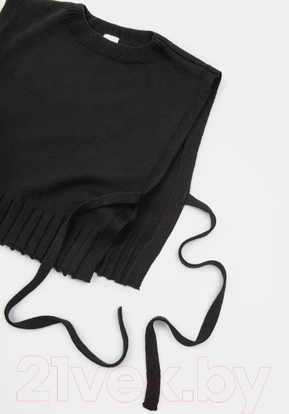 Изображение товара Жилет детский Amarobaby Bow / AB-OD24-KNIT10B/09-140  (черный, р.140)