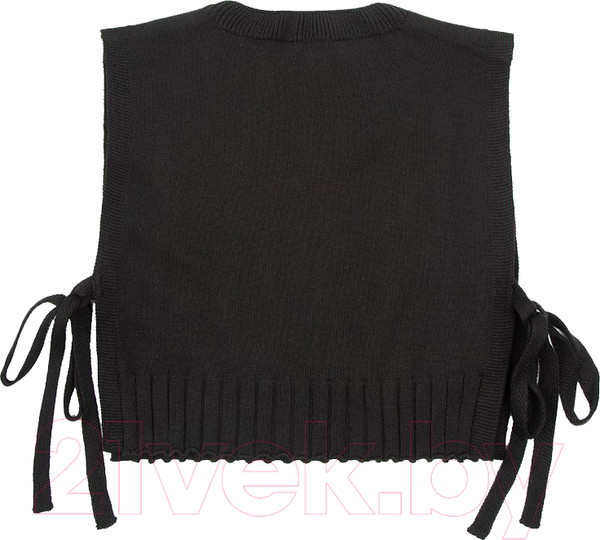 Изображение товара Жилет детский Amarobaby Bow / AB-OD24-KNIT10B/09-146  (черный, р.146)