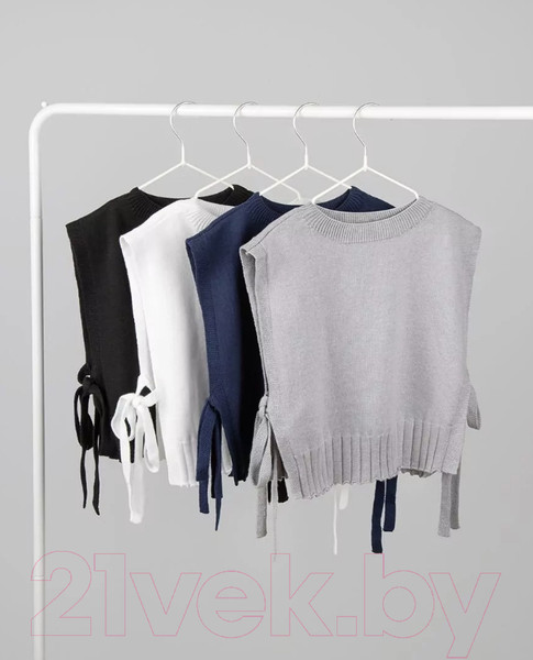 Изображение товара Жилет детский Amarobaby Bow / AB-OD24-KNIT10B/09-146  (черный, р.146)