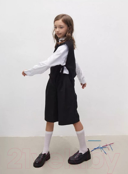 Изображение товара Жилет детский Amarobaby Bow / AB-OD24-KNIT10B/09-146  (черный, р.146)