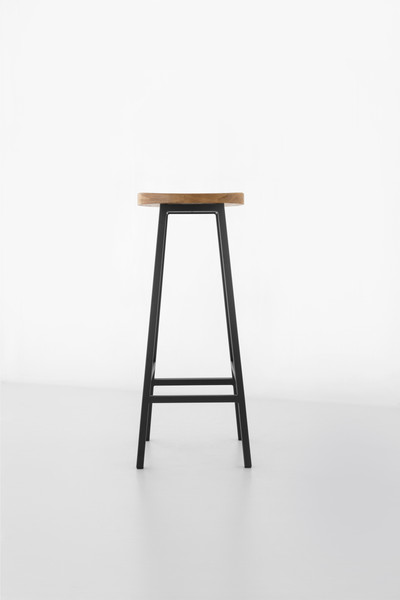 Изображение товара Табурет барный Stal-Massiv SMH-78 (дуб натуральный/черный)