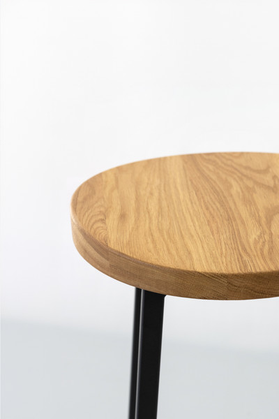 Изображение товара Табурет барный Stal-Massiv SMH-78 (дуб натуральный/черный)