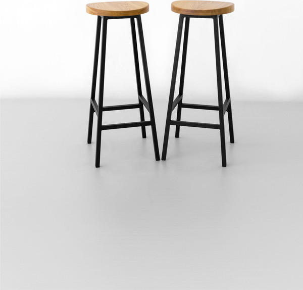 Изображение товара Табурет барный Stal-Massiv SMH-78 (дуб натуральный/черный)