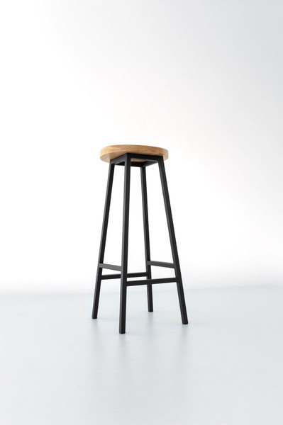 Изображение товара Табурет барный Stal-Massiv SMH-78 (дуб натуральный/черный)