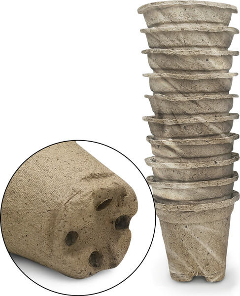 Изображение товара Набор горшков для рассады ГазонCity Торфяной 80x80 (10шт)