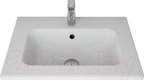 Изображение товара Тумба с умывальником Dreja Gio 60 + Эйфория-60 (белый глянец)