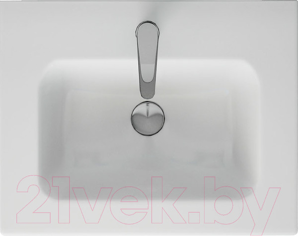 Изображение товара Тумба с умывальником Dreja Gio 60 + Эйфория-60 (белый глянец)