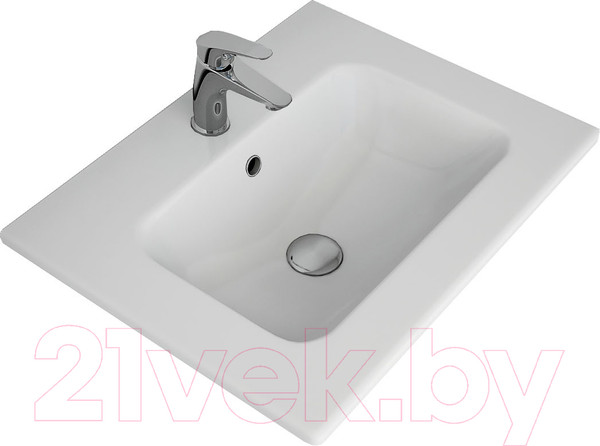 Изображение товара Тумба с умывальником Dreja Gio 60 + Эйфория-60 (белый глянец)