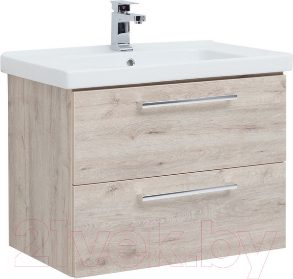 Изображение товара Тумба с умывальником Dreja Gio 80 / 77.0104D + Эйфория 80 (дуб кантри)