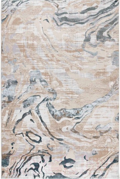 Изображение товара Ковер Radjab Carpet Бьянка Прямоугольник D007A / 8561RK-B (1x2, Cream Shirink/Blue Fdy)