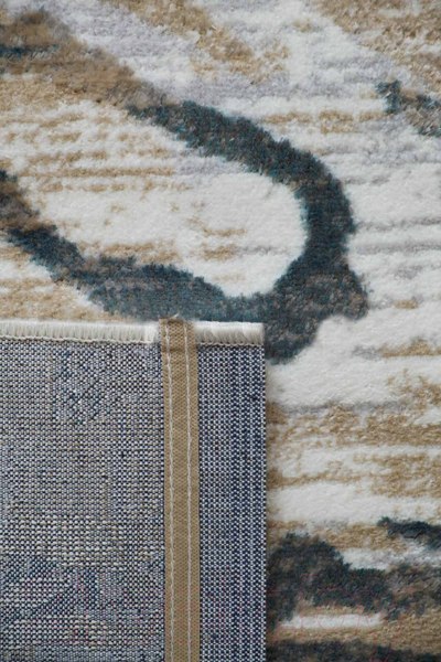 Изображение товара Ковер Radjab Carpet Бьянка Прямоугольник D007A / 8561RK-B (1x2, Cream Shirink/Blue Fdy)