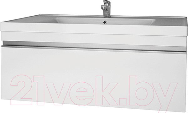 Изображение товара Тумба с умывальником Dreja Grace 90 / 99.0903 + Грэйс 90 (белый глянцевый)