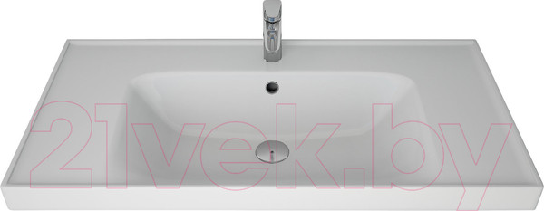 Изображение товара Тумба с умывальником Dreja Grace 90 / 99.0903 + Грэйс 90 (белый глянцевый)