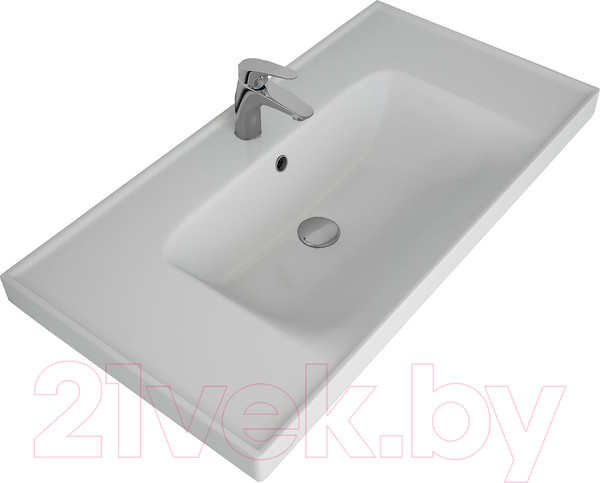 Изображение товара Тумба с умывальником Dreja Grace 90 / 99.0903 + Грэйс 90 (белый глянцевый)