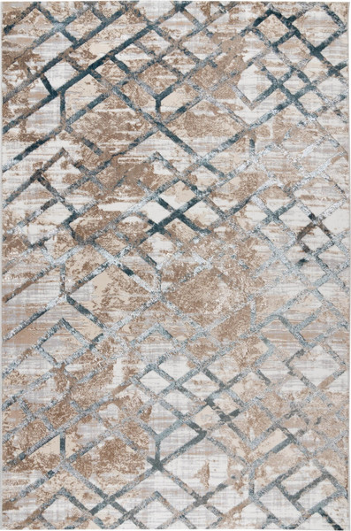 Изображение товара Ковер Radjab Carpet Бьянка Прямоугольник K551B / 7548RK-B (3x4, Cream Shirink/Blue Fdy)