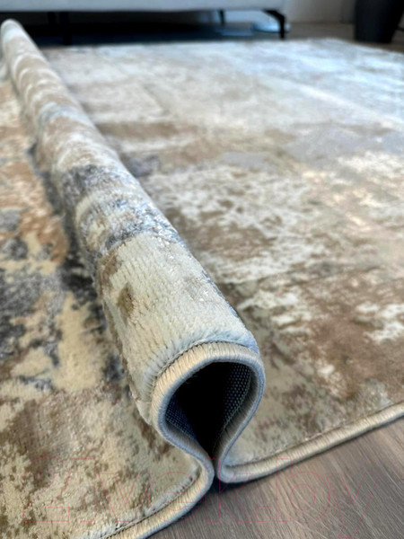 Изображение товара Ковер Radjab Carpet Бьянка Прямоугольник D056A / 8472RK-B (0.8x1.5, Cream Shirink/Vizon Fdy)