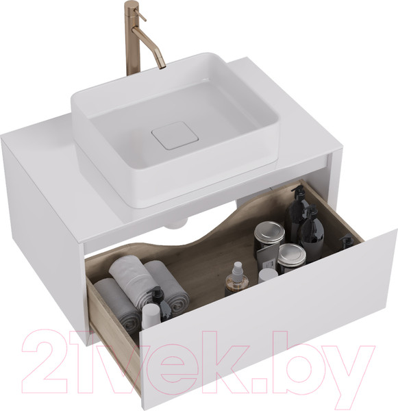 Изображение товара Тумба с умывальником Dreja Insight 80 + Триумф