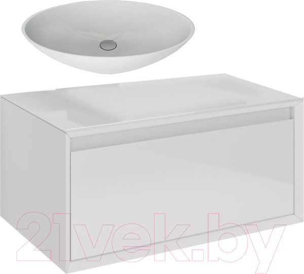 Изображение товара Тумба с умывальником Dreja Insight 80 + Триумф
