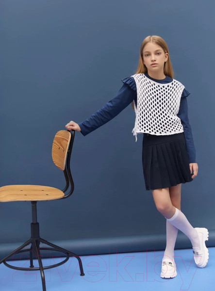 Изображение товара Жилет детский Amarobaby Mesh / AB-OD24-KNIT10M/00-140  (белый, р.140)