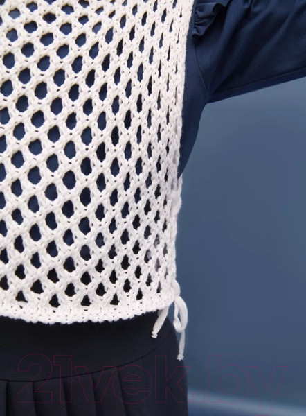 Изображение товара Жилет детский Amarobaby Mesh / AB-OD24-KNIT10M/00-152  (белый, р.152)