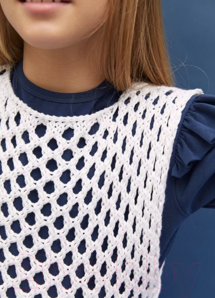 Изображение товара Жилет детский Amarobaby Mesh / AB-OD24-KNIT10M/00-152  (белый, р.152)