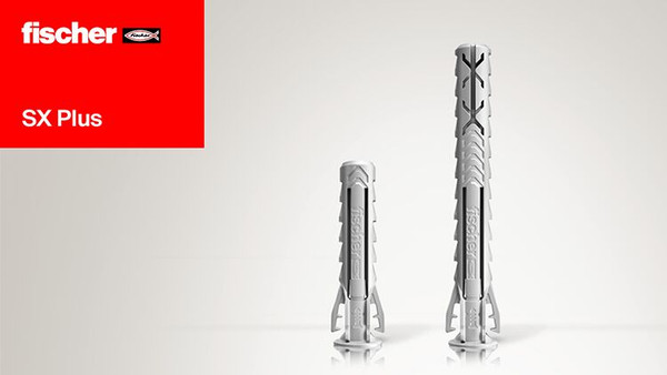 Изображение товара Дюбель распорный FISCHER DuoPower 6x30 SX Plus с бортом / 568006К (100шт)