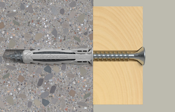 Изображение товара Дюбель распорный FISCHER DuoPower 6x30 SX Plus с бортом / 568006К (100шт)