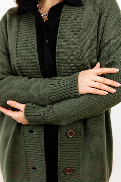 Изображение товара Кардиган Romgil РВ0089-ШЕ5 (р.170-96-102, оливковый)