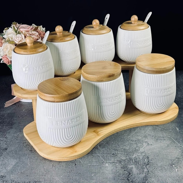 Изображение товара Набор емкостей для хранения Lenardi Bamboo 140-075 (3шт)