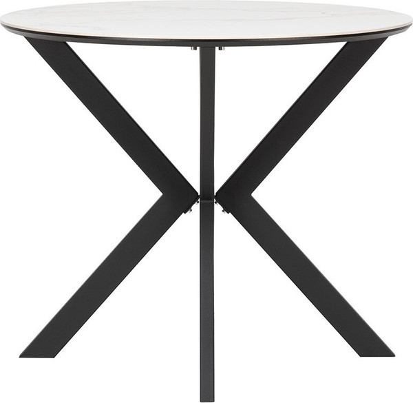 Изображение товара Обеденный стол Импэкс Leset Хокку (черный/белый мрамор)