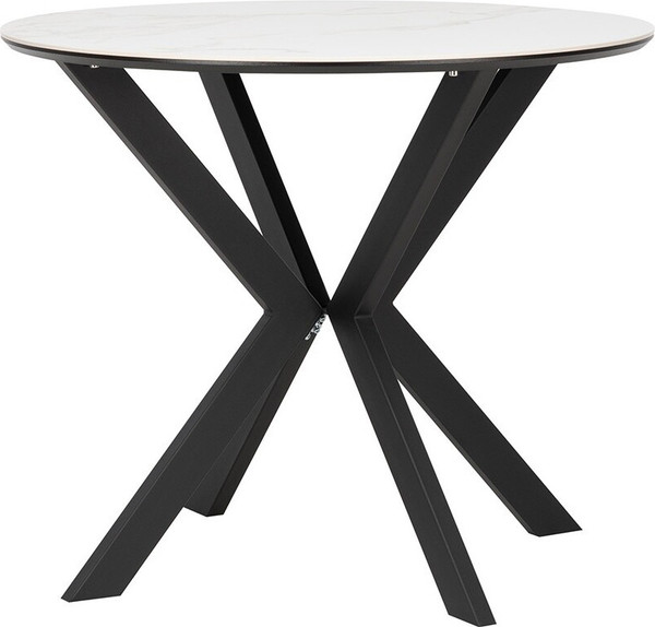 Изображение товара Обеденный стол Импэкс Leset Хокку (черный/белый мрамор)