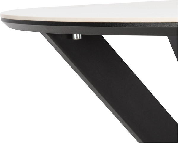 Изображение товара Обеденный стол Импэкс Leset Хокку (черный/белый мрамор)