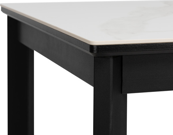 Изображение товара Обеденный стол Импэкс Leset Айлин 2Р (черный/белый мрамор)