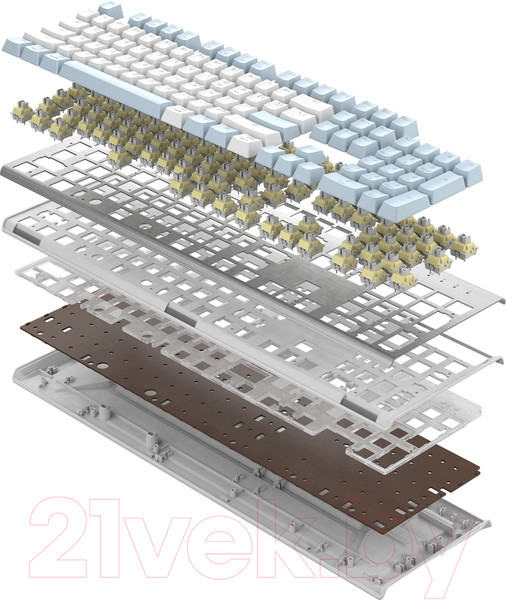 Изображение товара Клавиатура A4Tech Fstyler FS100 Neon (синий/белый)
