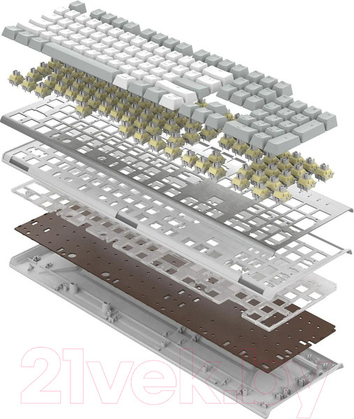 Изображение товара Клавиатура A4Tech Fstyler FS100 Neon (серый/белый)