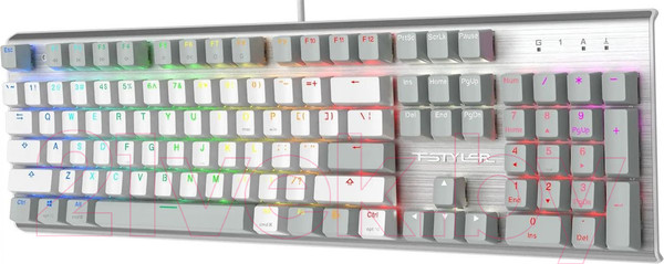 Изображение товара Клавиатура A4Tech Fstyler FS100 Neon (серый/белый)