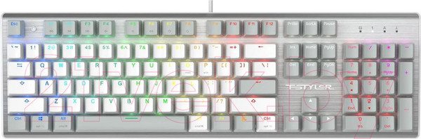 Изображение товара Клавиатура A4Tech Fstyler FS100 Neon (серый/белый)