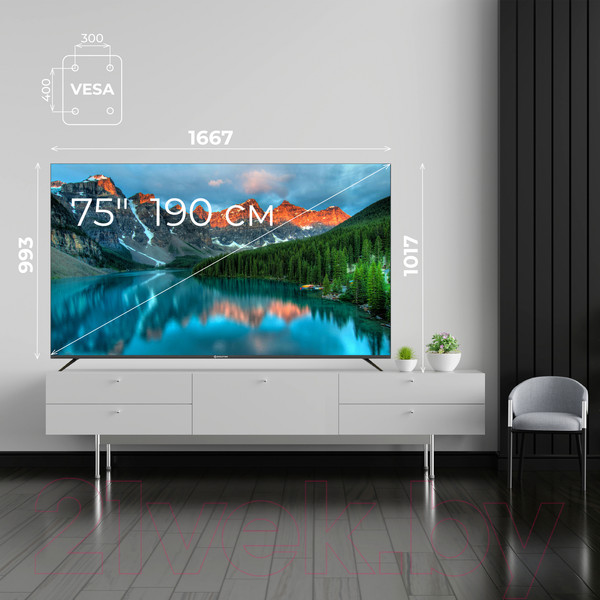 Изображение товара Телевизор Evolution 75" WOSQ75MR1UHD