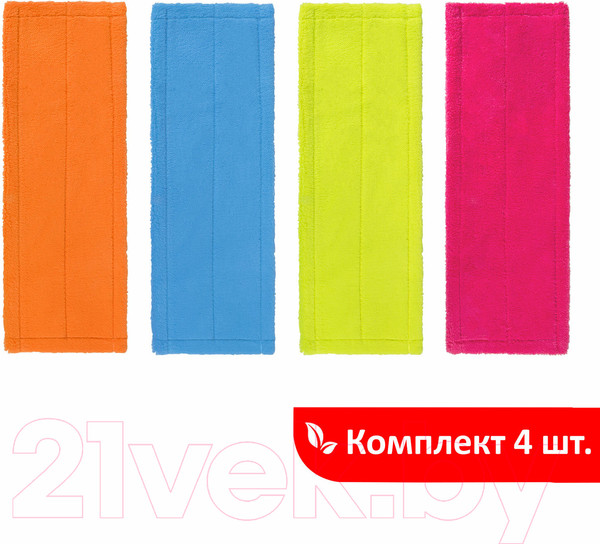 Изображение товара Набор мопов для швабры Laima 607459 (4шт)