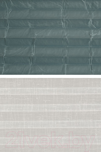 Изображение товара Штора-плиссе Delfa Basic Crush СПШ-35602/3504 Plain Transparent (43x160, маренго/белый)